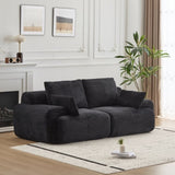 Modern Memory Foam Compressed Sofa,2 Seater Large Sectional Couches for Living Room,Pet-Friendly 53609551