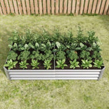 ZUN Raised Garden Bed Outdoor, 6×3×1ft , Metal Raised Rectangle Planter Beds for Plants, Vegetables, and 57393936