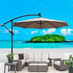 ZUN 10 ft Outdoor Patio Umbrella Solar Powered LED Lighted Sun Shade Market Waterproof 8 Ribs Umbrella W65690318