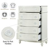 Ivory 5-Drawer Chest B062P209029
