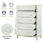 ZUN Ivory 5-Drawer Chest B062P209029