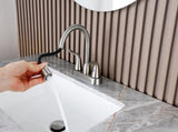 Pull-out Bathroom Faucet For bathroom Sink With Two Handles And Supply Lines - BN B2724P501238