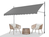 118.1"D x 47.2"W x"H Retractable Awning Grey 34819302