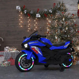 12V Electric Motorcycle for Kids, Powered Toy Motorcycle, Child Motorcycle Ride On with Light Wheels 32935697
