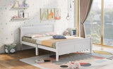 Full Size Wood Platform Bed with Headboard and Wooden Slat Support WF289141AAK