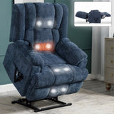 Dual Motor Heat Massage Infinite Position Up to 350 LBS Electric Power Lift Recliners with W3224P288489