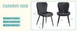 ZUN The Black Minimalist Ergonomic Dining Chair Comes In A Pack of 4, With A Comfortable Design Of W1151P277172