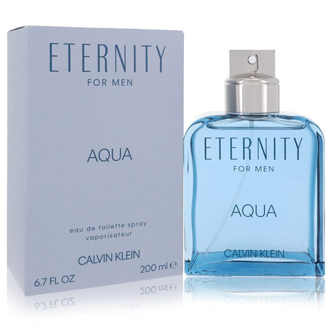 Eternity Aqua by Calvin Klein Eau De Toilette Spray 6.7 oz for Men FX-501593