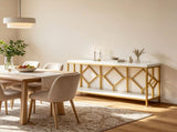 71" Extra Long Console Table 2 Tier Sofa Table with Open Shelf 53007544