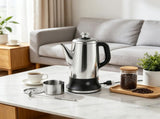 12-Cup Electric Percolator Coffee Pot, Coffee Maker with Keep Warm Function & Heat-Resistant Handle, 18641107