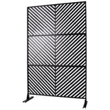 Outdoor & Indoor Privacy Metal Privacy 76" H48" W, Freestanding Decorative Privacy W465P193246