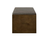 47" Accent Bench with Lower Shelf Shoe Rack, Padded Seating Bench for Living Room, Modern Compact W2186P292147