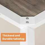 110cm Decent High Strength Wooden Computer Desk Gray 37157969