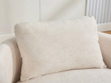 30"W Modern Round 360&deg Swivel Barrel Accent Chair with Pillow, Chenille Upholstered Comfy Barrel W3118P462479