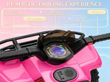 Pink 6V Battery Powered Kids Quad Motorized Four Wheeler Ride on Car with Songs for 18-36Months 32836471