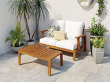 2 Pieces Outdoor Sofa Set 2-person Patio Seating Group Outdoor Conversation Set with Cushions and a N719P246159L