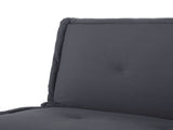 Convertible Futon Sofa Bed, 5 Adjustable Position Faux Suede 2 in 1 Foldable Couch for Small Space B347P505185