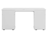 Embossed White Particle Board with Melamine Laminate 1155574cm One-Door Three-Drawer Computer Desk 28344115