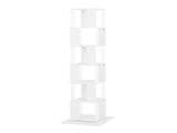 360&deg Rotating Bookshelf with Acrylic Plate, 6-Tier Tall, Floor Rack Simple Bookcase, Modern W409P167478