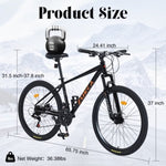 ZUN Mountain Bike for Men and Women 26 inch 24 Speed Suspension Fork KENDA Tires W1019P187578