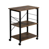 Baker's Rack 3-Tier Kitchen Utility Microwave Oven Stand Storage Cart Workstation Shelf 91614107