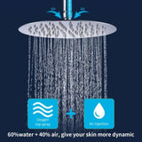 Shower System Shower Faucet Combo Set Wall Mounted with 10" Rainfall Shower Head and handheld shower 68072436