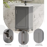 ZUN [Viedo] 20 Inch Modern Small Bathroom Vanity Cabinet With Ceramic Basin- 20*14.5*33.3 Inches,Ample WF318756AAE