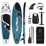 ZUN Inflatable Stand Up Paddle Board 11'x34"x6" With Accessories W1440P192244