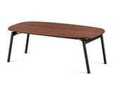 Foldable Coffee Table 31.5" x 15.7" x 17.7", Melamine Laminated MDF Tabletop & Metal Frame, Brown 37523729