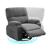 ZUN Recliner chair,360 degree rotating swing single sofa chair, equipped with soft cushion and backrest, W1521P265833