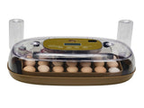 24 Egg Incubator with Automatic Egg Turning, 110V Digital Poultry Hatcher with LED Egg Candler, 65727971