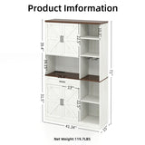 71'' Farmhouse Kitchen Pantry Sideboard with Cabinet and Drawer, Multifunctional Kitchen Buffet with W2557P294895