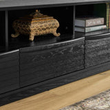 63" Mid-Century Modern TV Stand for TVs up to 75", Thick Sturdy Farmhouse Entertainment Cabinet, W1801P291993