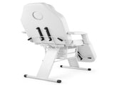 PVC leather, iron frame, 72in, adjustable backrest & leg angle, with tray, facial bed, white 65072189