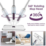 Spray for Floor Cleaning - No Battery Required, 12OZ Leak-Proof Water Bottle, 360&deg Flexible 03956846