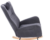 Teddy Upholstered Nursery Rocking Chair for Living Room Bedroom 02584169
