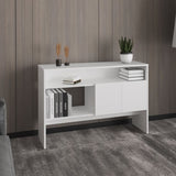 Bellagio 48.7" Wide 2-Tier Narrow Bellagio Console Table with Double-Door Cabinet B200P235871