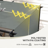 2 Pcs Pergola Replacement Canopy 15283042