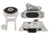 3Pcs Engine Mounts & Transmission Mount Set Replacement for Jeep Renegade Fiat 500X L4-2.4L 40725446