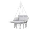 Hanging Hammock Swing Chair with Large Cushion, Steel Frame, Indoor Outdoor, 265 lb Capacity 73995872