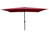 6 x 9ft Patio Umbrella Outdoor Waterproof Umbrella with Crank and Push Button Tilt without flap for 31191608