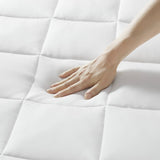 Overfilled Deep Pocket Mattress Pad White Queen B035P268150