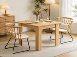 Square Extendable Dining Table for 46 People, Folding Table for Small Spaces, Adjustable 28"55" 72361871