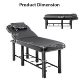 ZUN Professioanl Massage Table , Backrest Adjustable, Removable Headrest, Bottom Shelf Storage , Memory 48705704