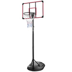 ZUN Portable Basketball Hoop System Stand Height Adjustable 7.5ft - 9.2ft with 32 Inch Backboard and 18664402