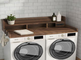 2-Tier Washer and Dryer Countertop with Power Outlet, 54" W x 27.5" D Large Laundry Countertop for W2641P446839