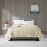 Lightweight Down Alternative Blanket with Satin Trim B03598498