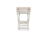 Harbor Point Fully Assembled All-Weather Recycled HDPE Outdoor Folding Bar Stool, Ivory B2745P409651