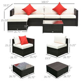 Pieces Patio Furniture Set 20452745