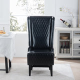 23.03" Wide Faux Leather High-Back Accent Chair, Comfy High Wingback Chair, Living Room Chair with W68057031